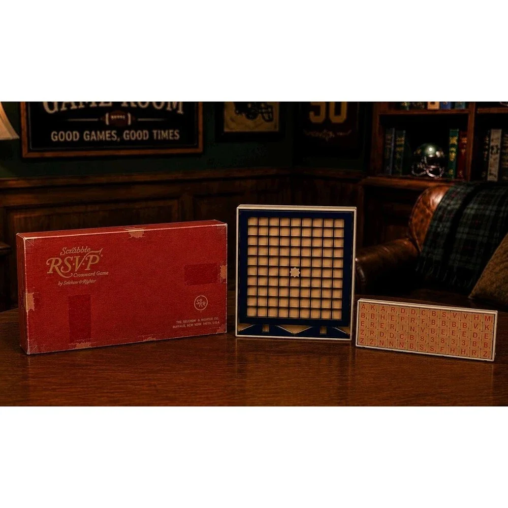 1966 Scrabble R.S.V.P. Three Dimensional Crossword Game by Selchow & Righter VTG